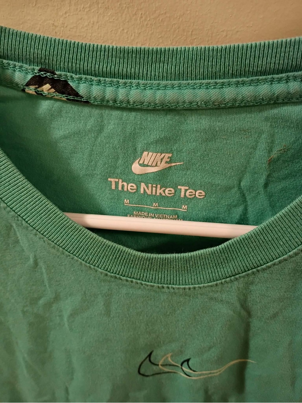 Nike Men's Short-Sleeve Logo Tee — Teal Green - Picture 4 of 4